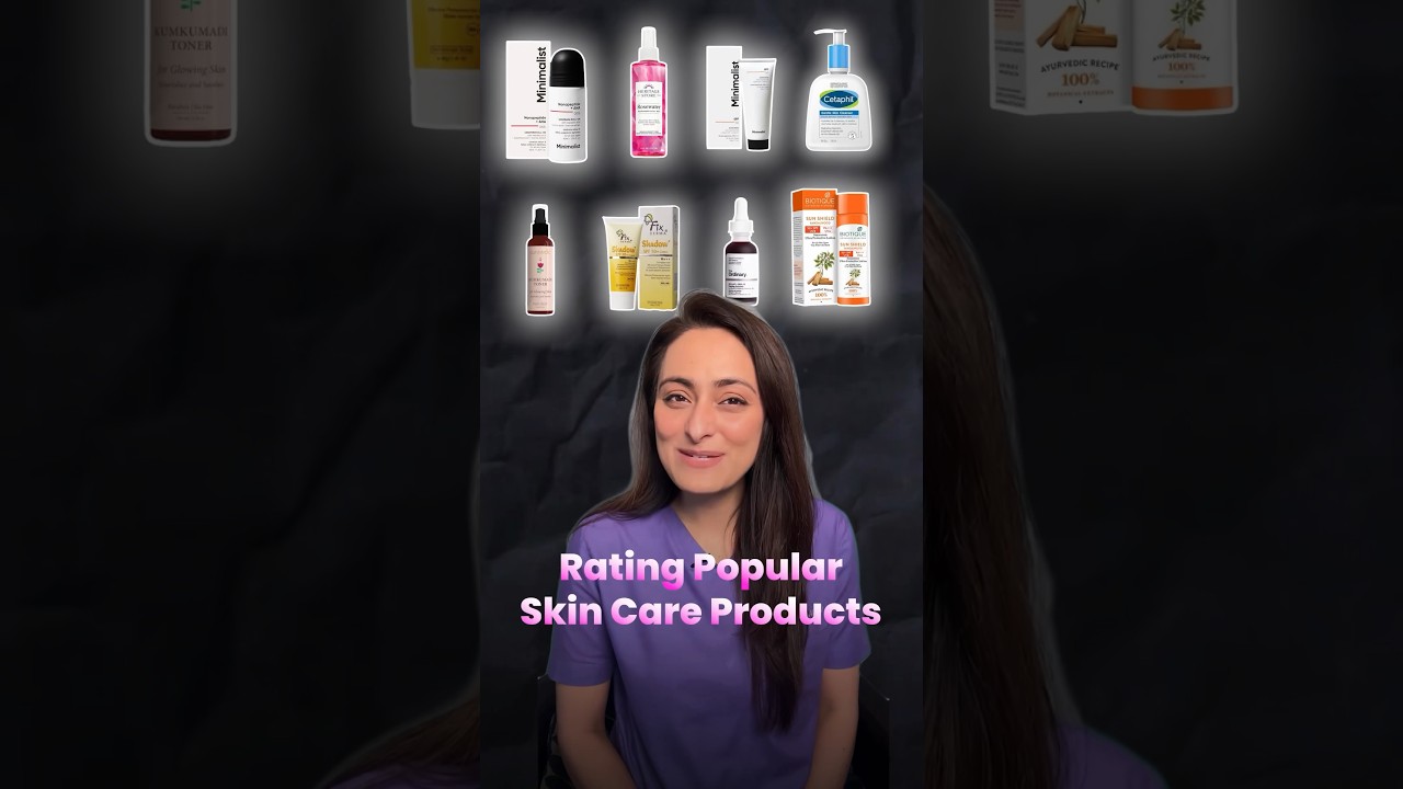 Speed review of popular skin care products | dermatologist opines