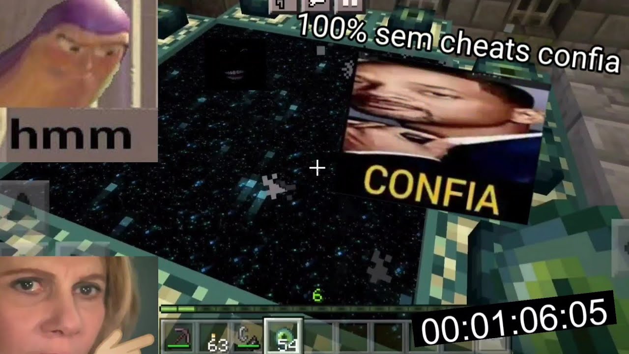 Speed run 100% sem cheats confia (Minecraft speed run da zueira)