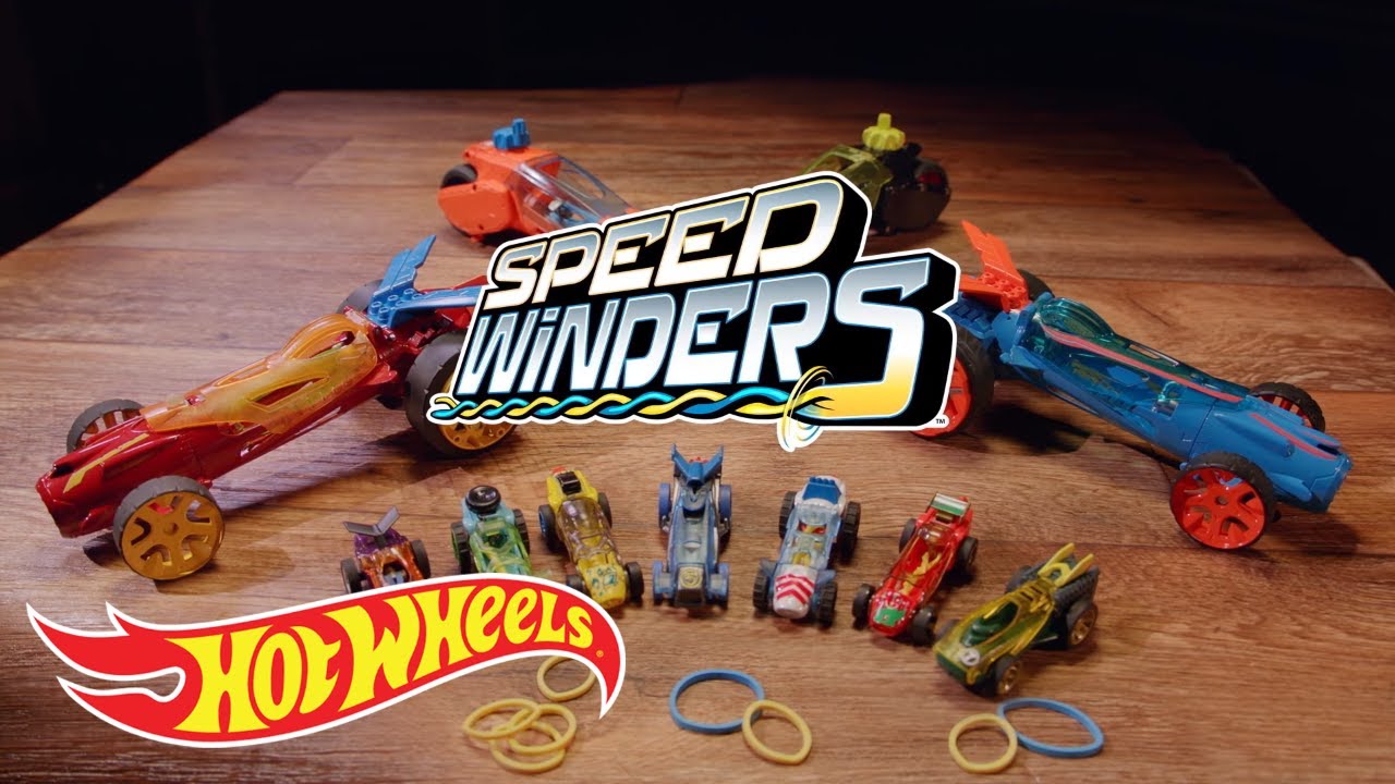Speed Winders | Reach top speeds with rubber band powered vehicles! | @HotWheels