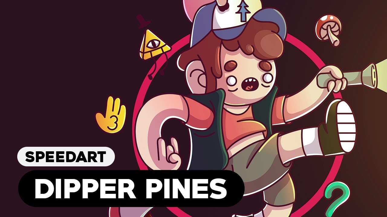 Speedart - Dipper Pines/Gravity Falls (Adobe Illustrator)