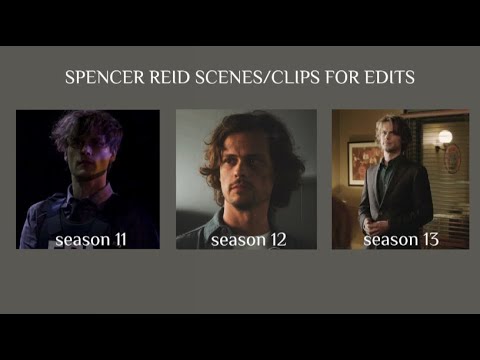 spencer reid scenes/clips for edits 4k/1080p