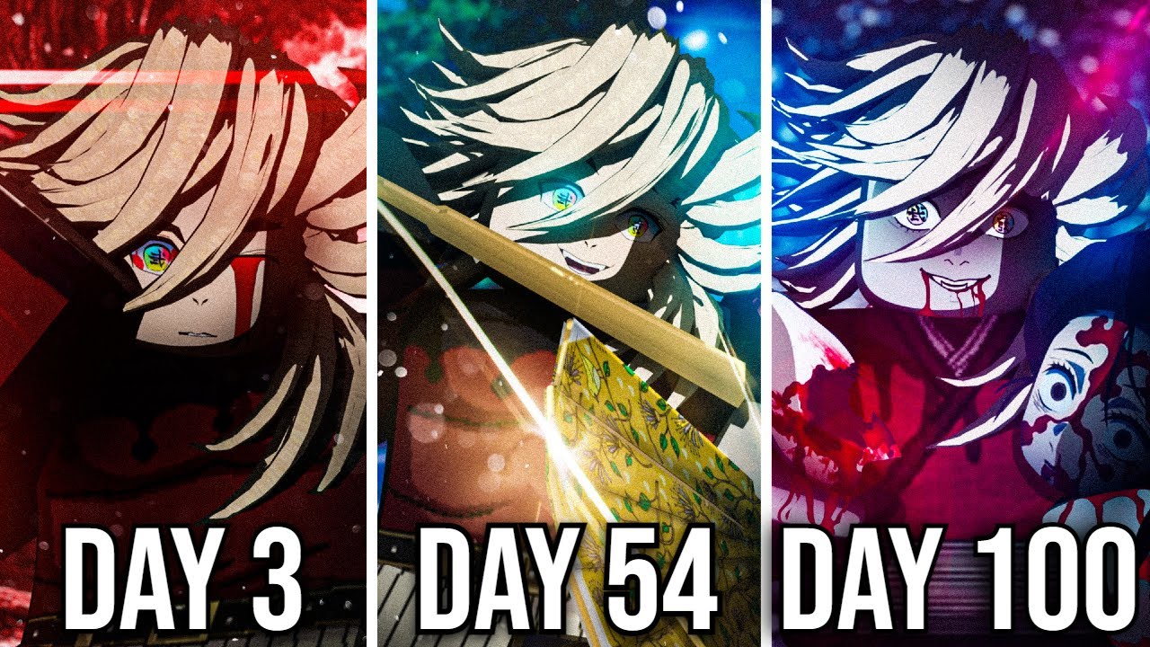Spending 100 Days as DOUMA in Project Slayers.. (Roblox)