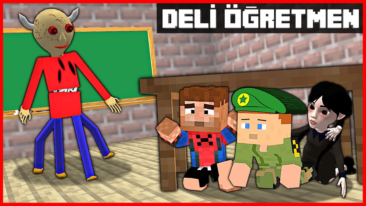 SPENDING A MYSTERIOUS DAY AT THE HORRIBLE BALDI SCHOOL! 😱 - Minecraft