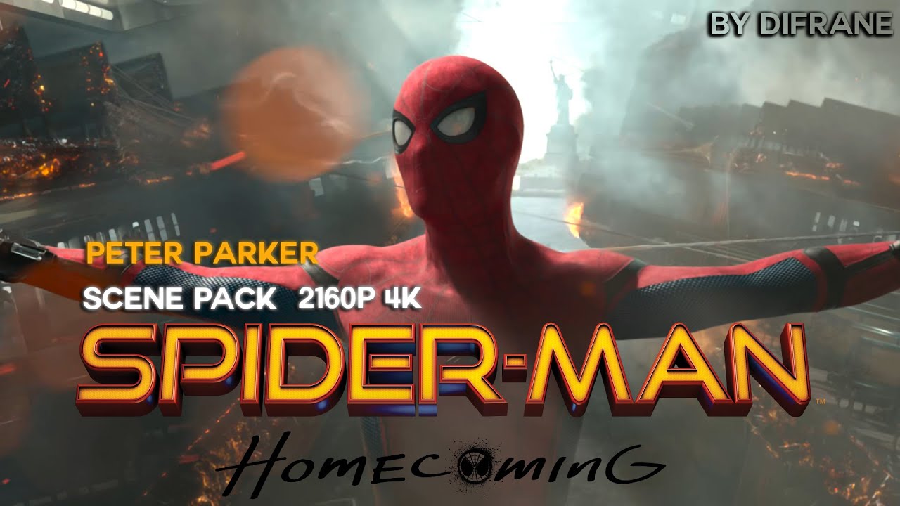 Spider - Man Homecoming (Peter Parker) scene pack 4K 60FPS (Tom Holland scene pack 2160P)