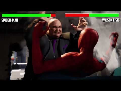 Spider-Man vs. Wilson Fisk with healthbars