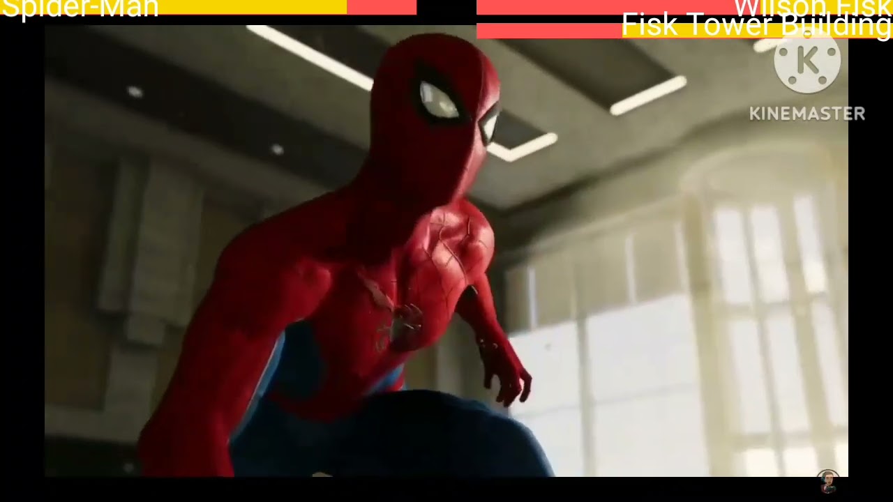 Spider-Man vs Wilson Fisk with healthbars