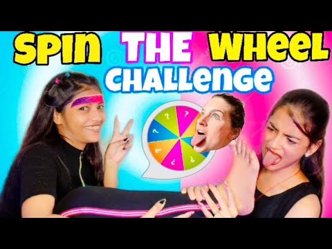 SPIN THE WHEEL DARE CHALLENGE WITH SISTER| *try not to laugh*Navya verma