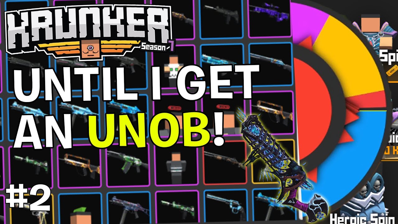 Spinning in Krunker Until I get an Unobtainable PART 2 (SEASON 7 EDITON)