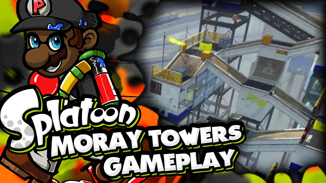 Splatoon for Wii U: Moray Towers Gameplay & Review w/ Carbon Roller