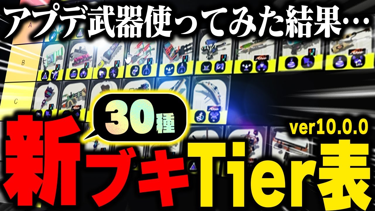 【解説】アプデ後に追加された新武器最強ランキング！！【Splatoon3 スプラトゥーン3】【アプデ】