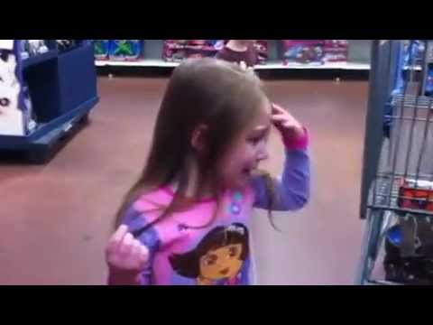 Spoiled Kids in Walmart.  Epic temper tantrum.  Self Control Fail.  Total mayhem rotten little bratz
