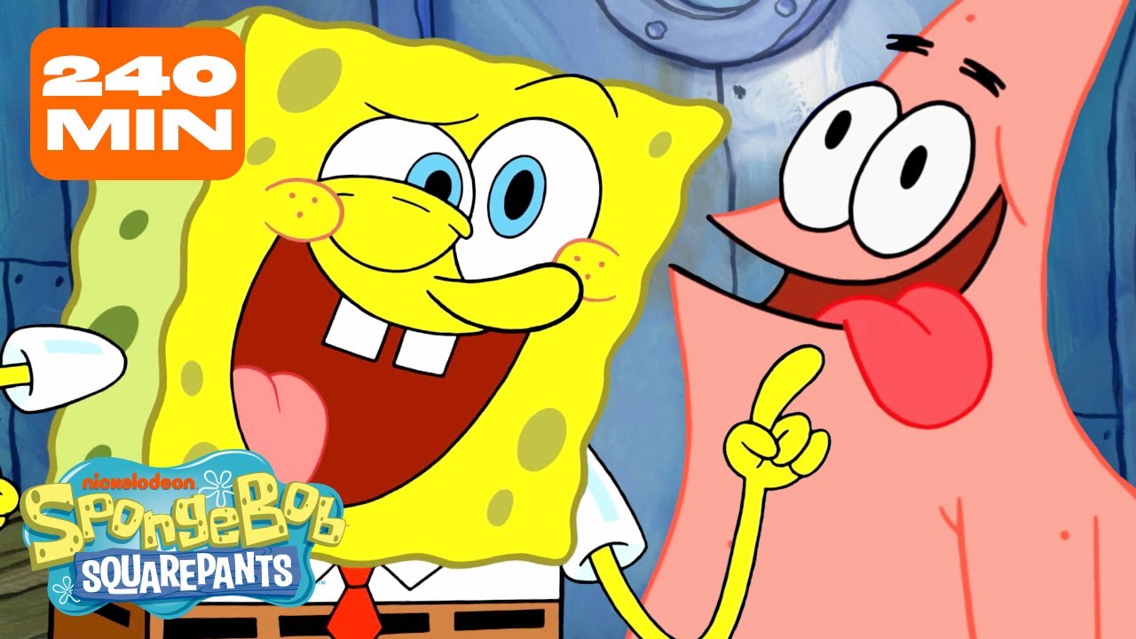 SpongeBob & Patrick Being A Comedic Duo for 4 HOURS Straight 🧽⭐ | @SpongeBobOfficial