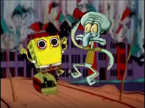 Spongebob and Mister Crabs Dancing Creepy Meme HD
