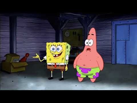 Spongebob and Patrick borrowed the Patty Wagon