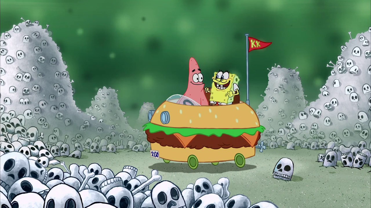 SpongeBob fell into the trap of big fish when he bought ice cream