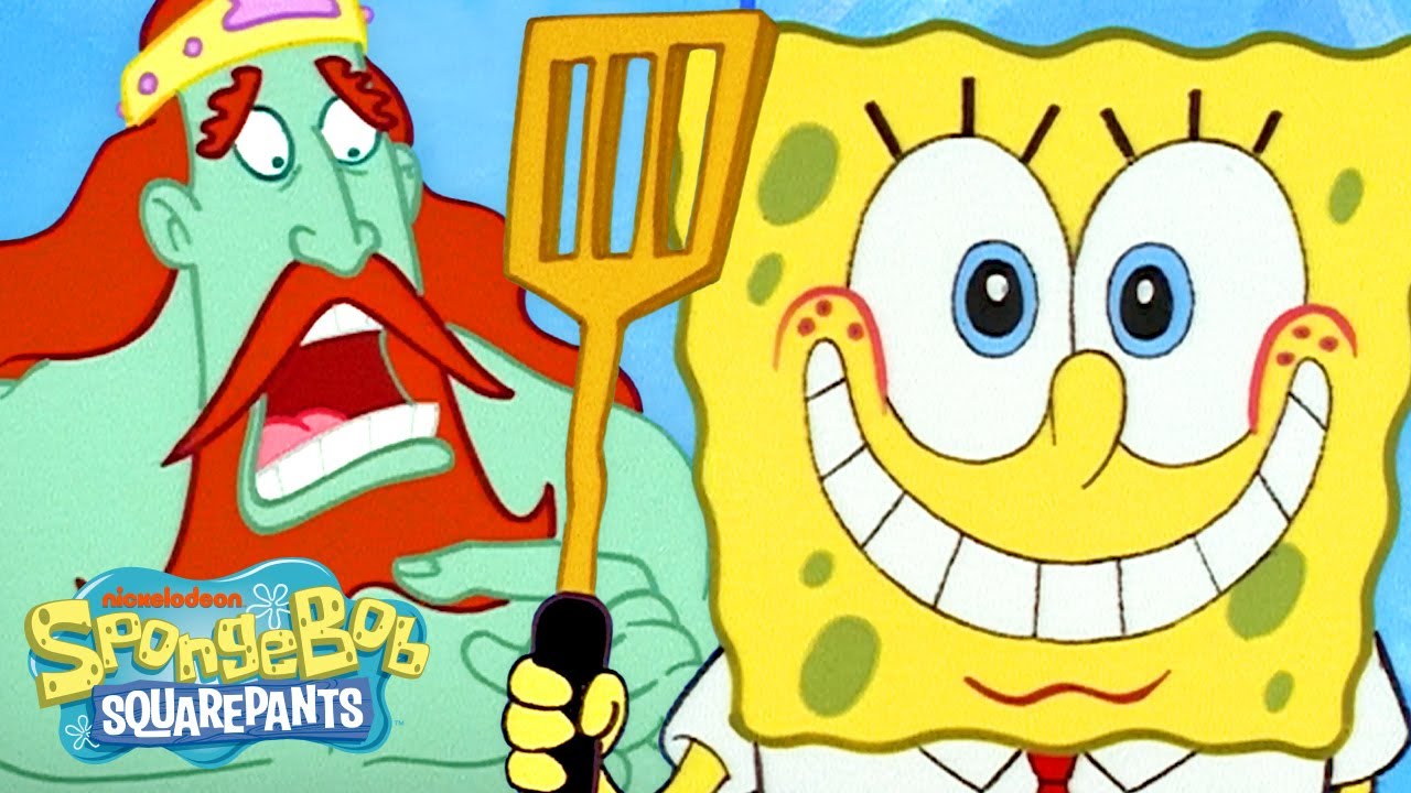 SpongeBob is Chosen by Neptune's Spatula! 💪 | Full Scene | @SpongeBobOfficial
