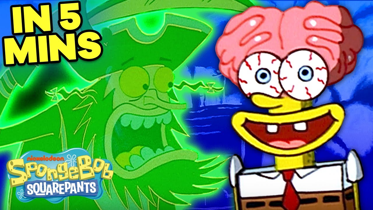 SpongeBob Loses His Head in 5 Minutes! 🍍👻 