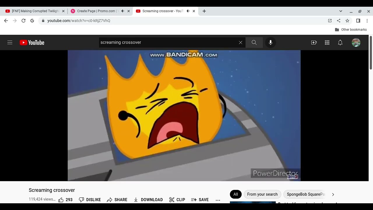 spongebob scream crossover