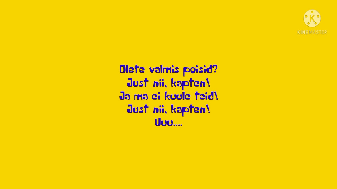 SpongeBob SquarePants Theme Song (Estonian with Lyrics)