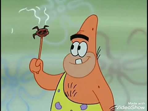SpongeGar Patar And Squog Eating
