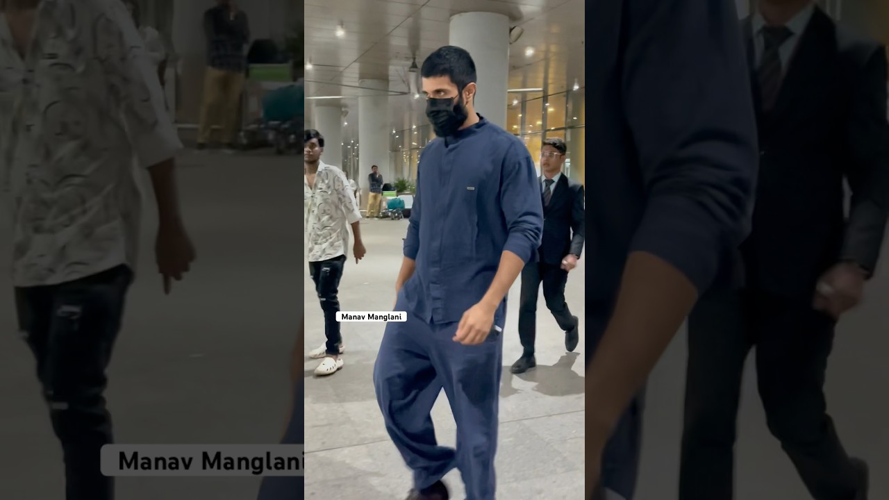 Spotted: Rashmika and Vijay together at the airport, fueling romance rumors 🥰