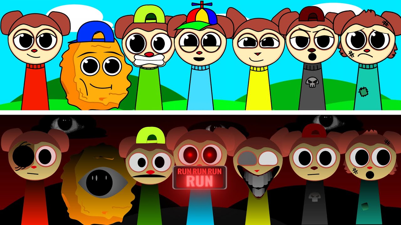 Sprunki - Max design pro | Normal Version Vs Horror Version