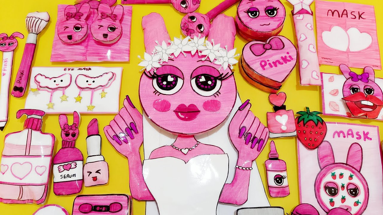 SPRUNKI : Pinki BlindBag +skincare & Makeup & Nails Diy!|Bridal style💍👰‍♀️