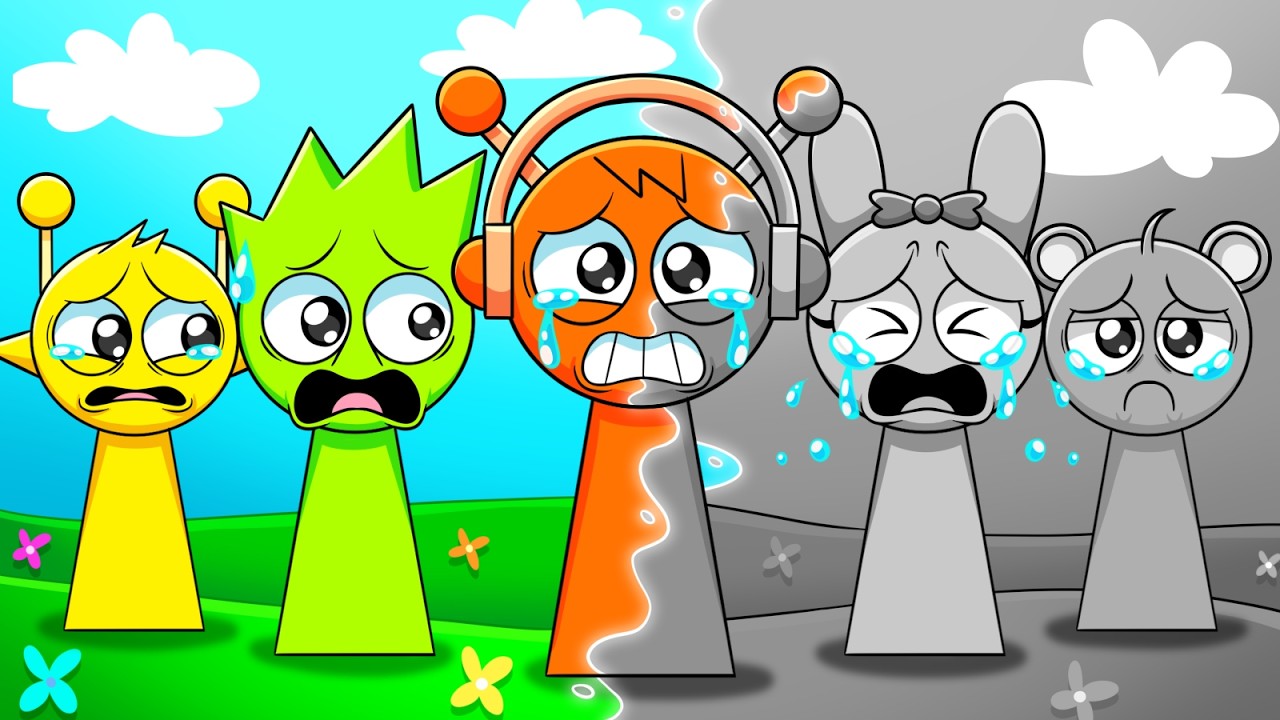 SPRUNKI, but the COLORS are MISSING!? Incredibox Sprunki Animation