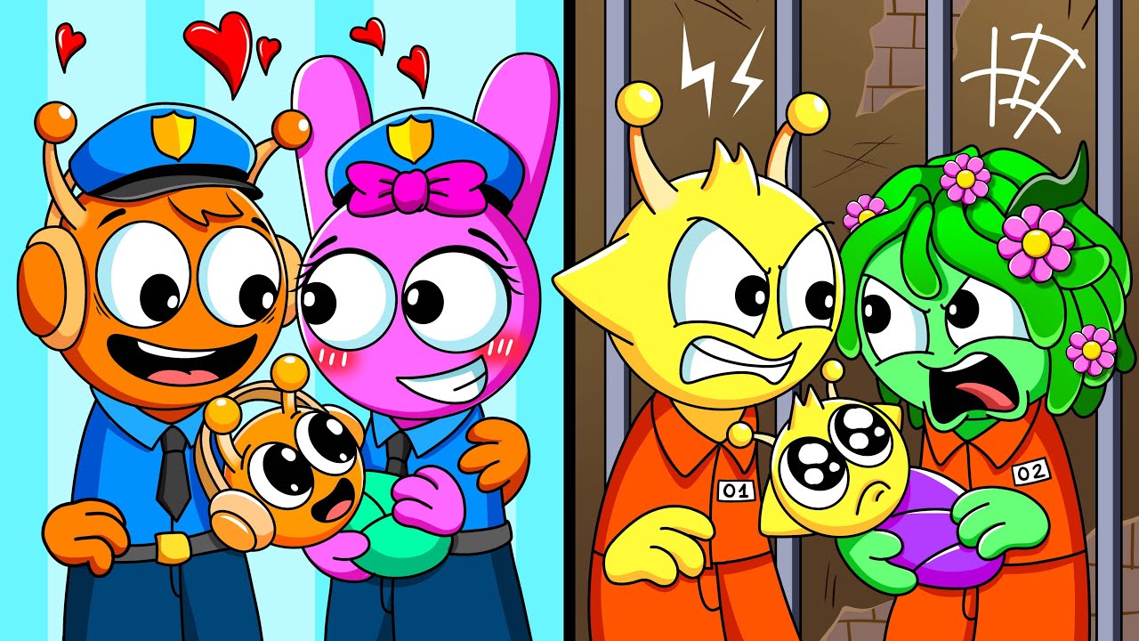 Sprunki Family Police vs Family Thief!!! - Simon Baby is So Sad... | Incredibox Sprunki Animation