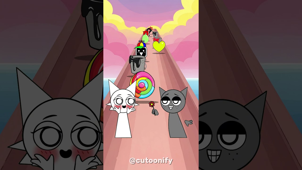 Sprunki New Save Run | Gray saves Wenda | The Power of Loves #sprunki #wenda