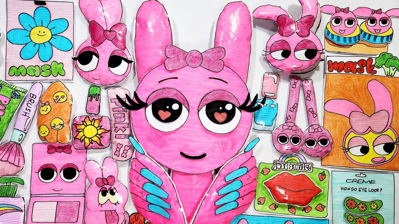 SPRUNKI: Pinki Blind Bags challenge! - DIY Skincare + Makeup + Nails