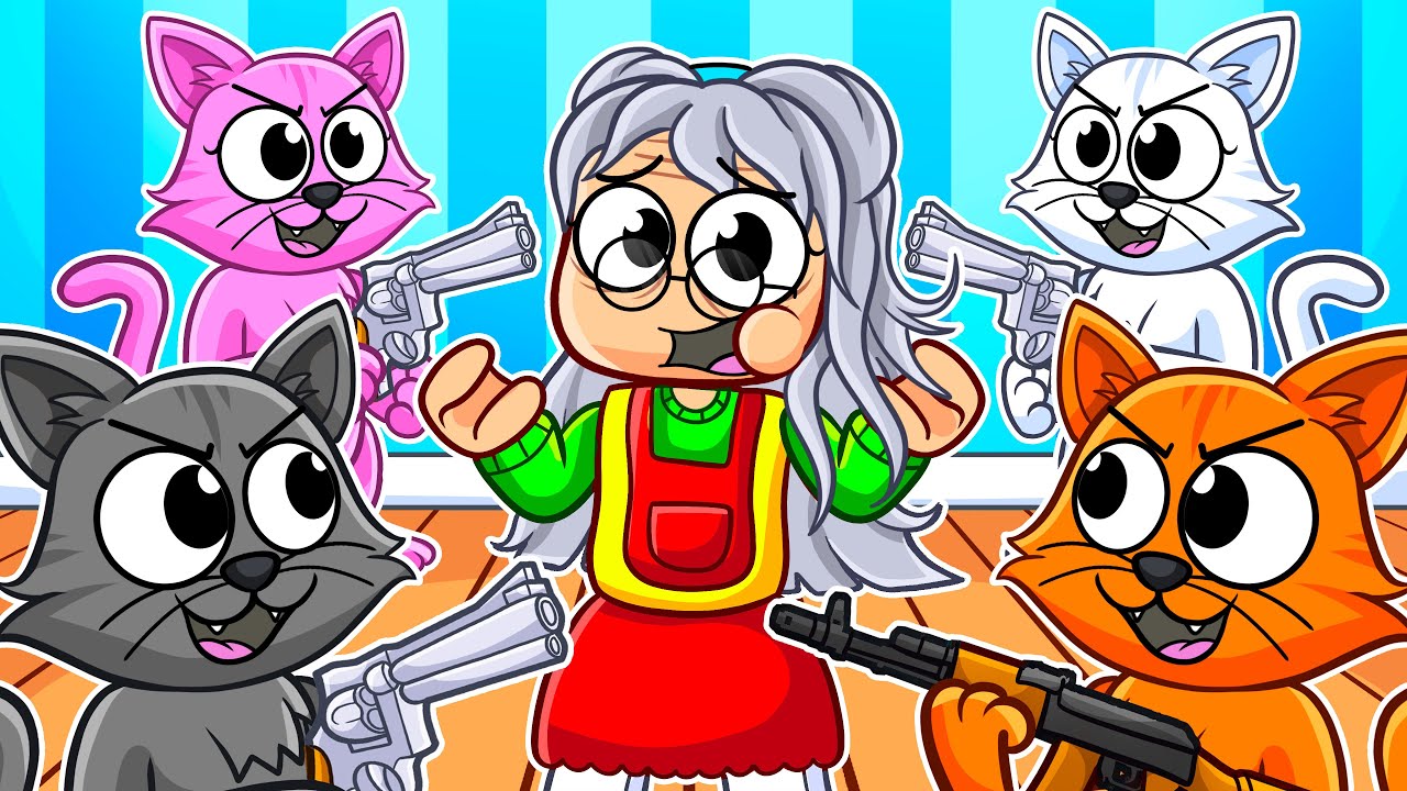 Sprunki Plays Cat Vs Grandma!