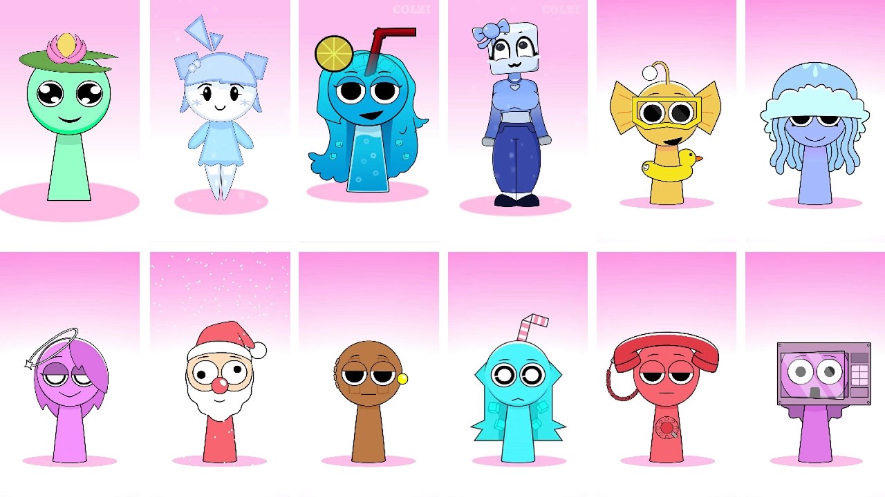 😱Sprunki Rose, Santa, Dorn, Aqua, Rebel and many OTHERS  Phases 1 - 4  #phase #sprunkiincredibox