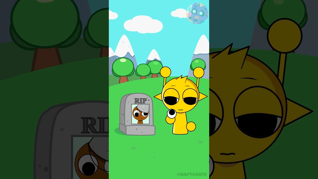 Sprunki Simon first meet Brud (before phase 2): reverse #sprunki #shorts #animation