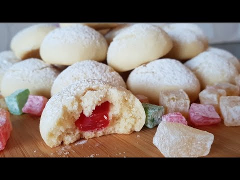 SÜPRİZLİ  KURABİYE😋LEZZETİNE İNANAMIYACAKSINIZ.....LOKUMLU KURABIYE