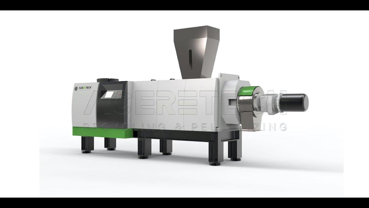Squeezer machine / screw press for film drying after washing PE film drying