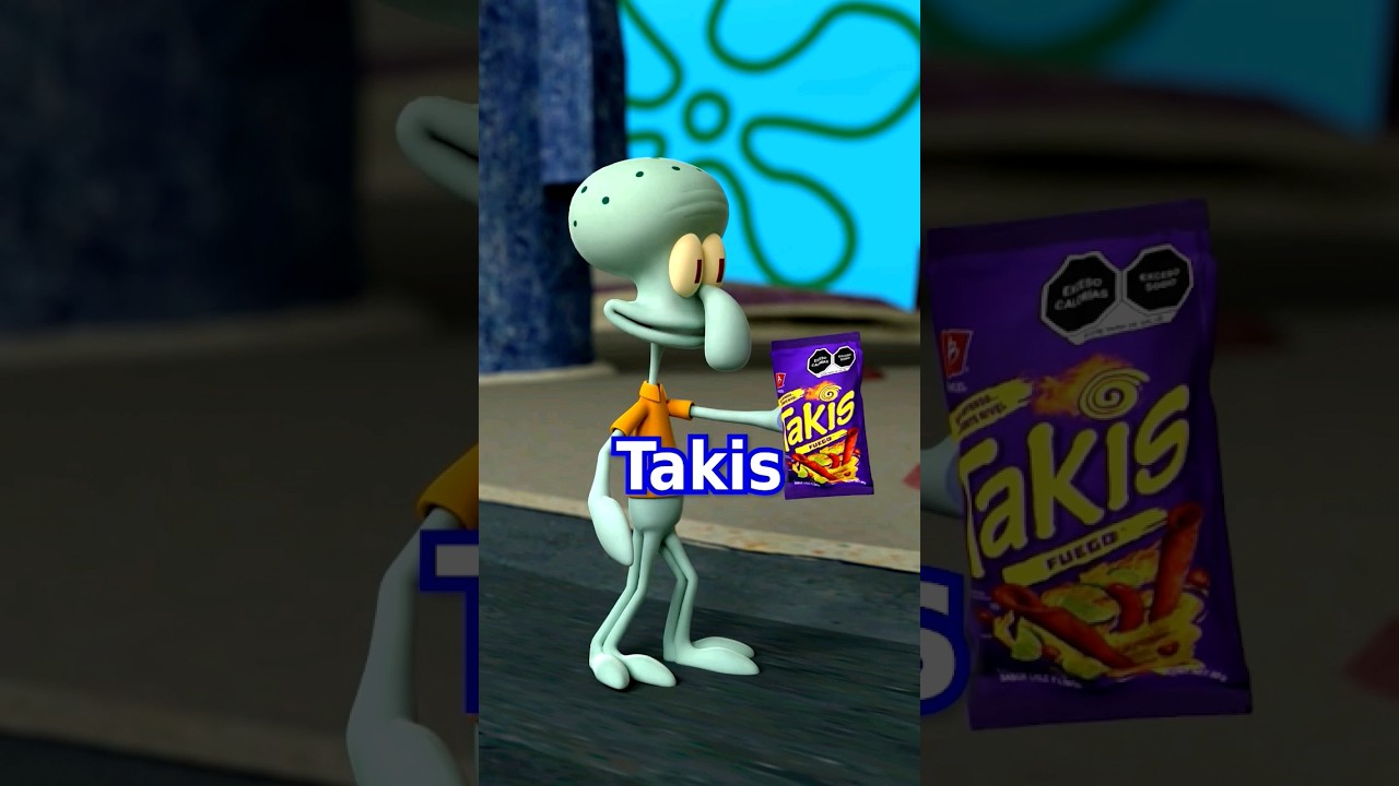 Squidward has Takis..🥺 #squidwardmemes #spongebob #spongebobcharacters