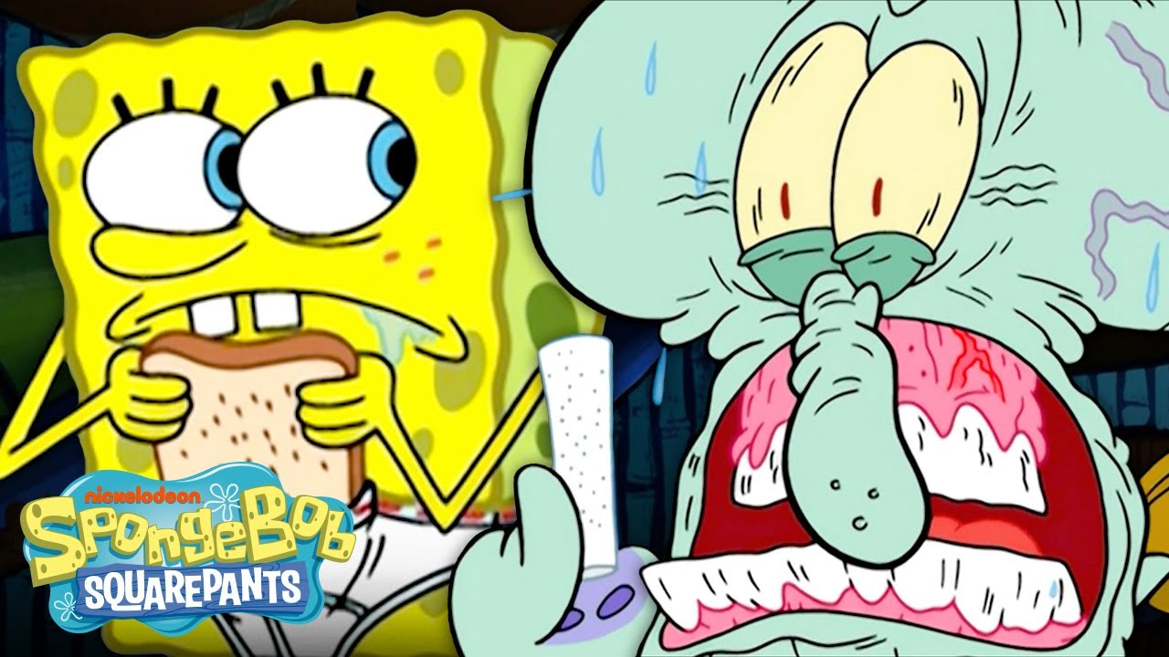 Squidward, SpongeBob & Patrick Play the Boundary Game! | Full Scene 'Pineapple Fever' | SpongeBob
