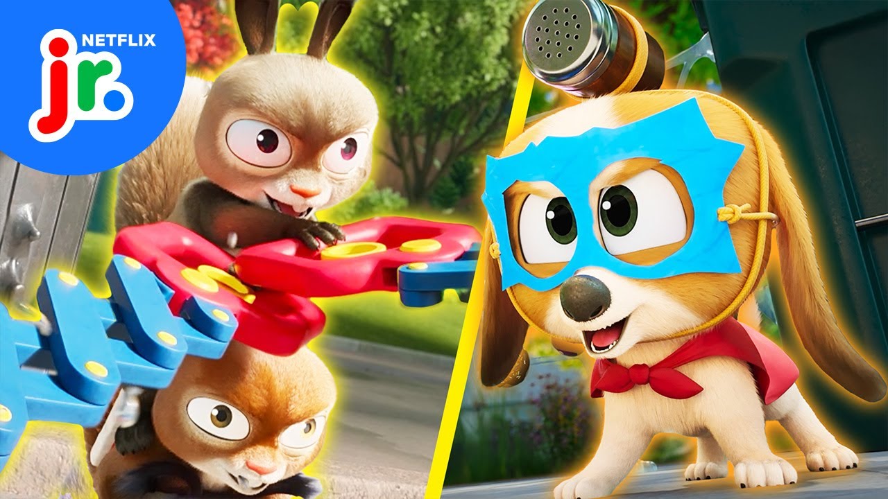 Squirrels VS Dogs! 🐿️🐶 Dog Days Out Compilation | Netflix Jr
