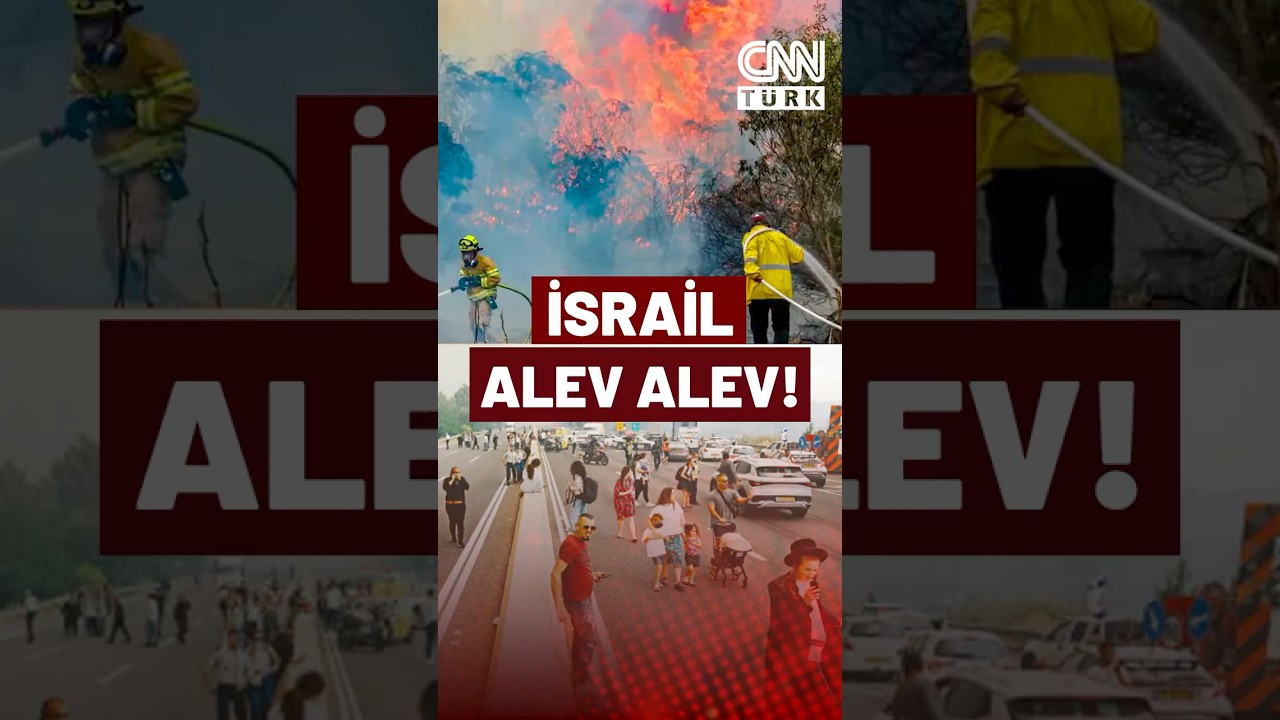 İsrail Alev Alev Yanıyor! Tel Aviv ve Kudüs'ü Saran Alevler Söndürülemiyor