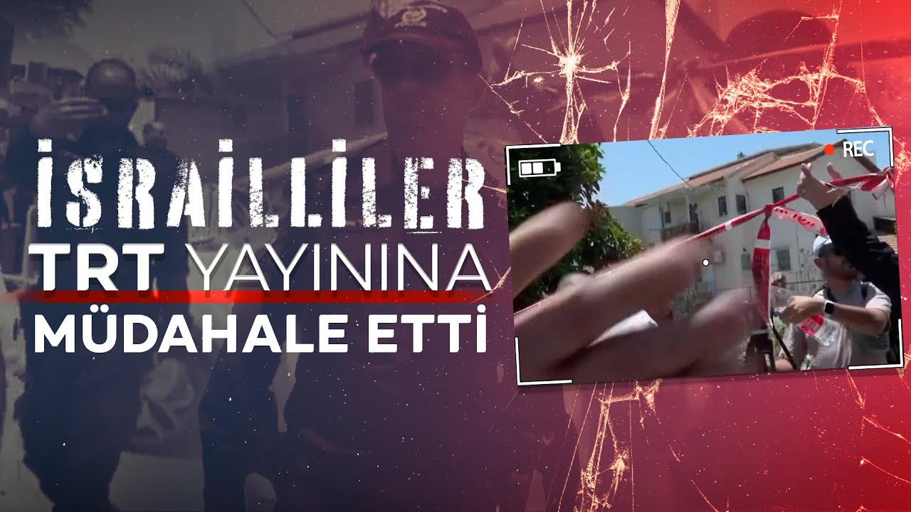 İsrailliler yine TRT Haber canlı yayınına müdahale etti