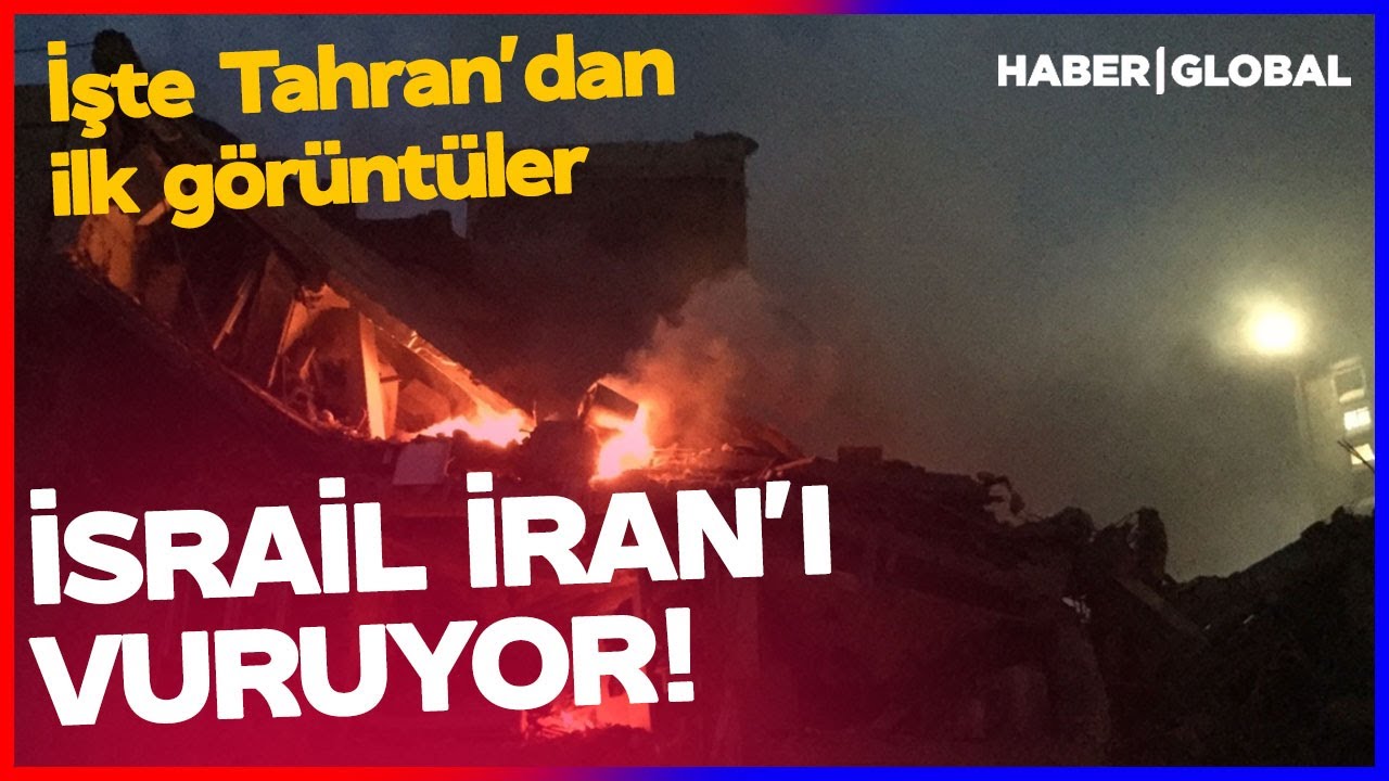 İSRAİL İRAN'I BÖYLE VURDU! İşte Saldırı Anı