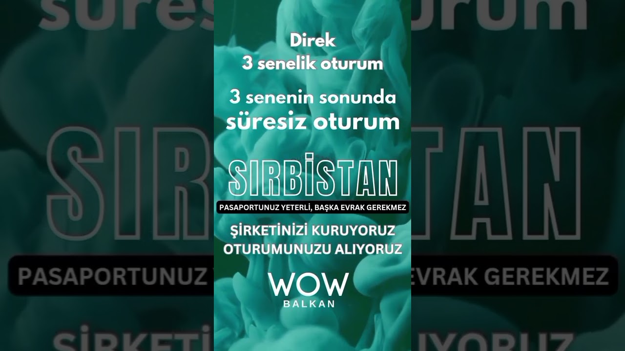 Sırbistan' da direk 3 senelik oturum ve 3 sene sonunda süresiz oturum. #sırbistan #yaşam