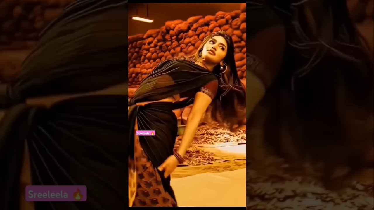 #sreeleeladance __💃 #gunturkaaram #sreeleela #viralvideo #behindwoods #trending  #kurchimadathapetti