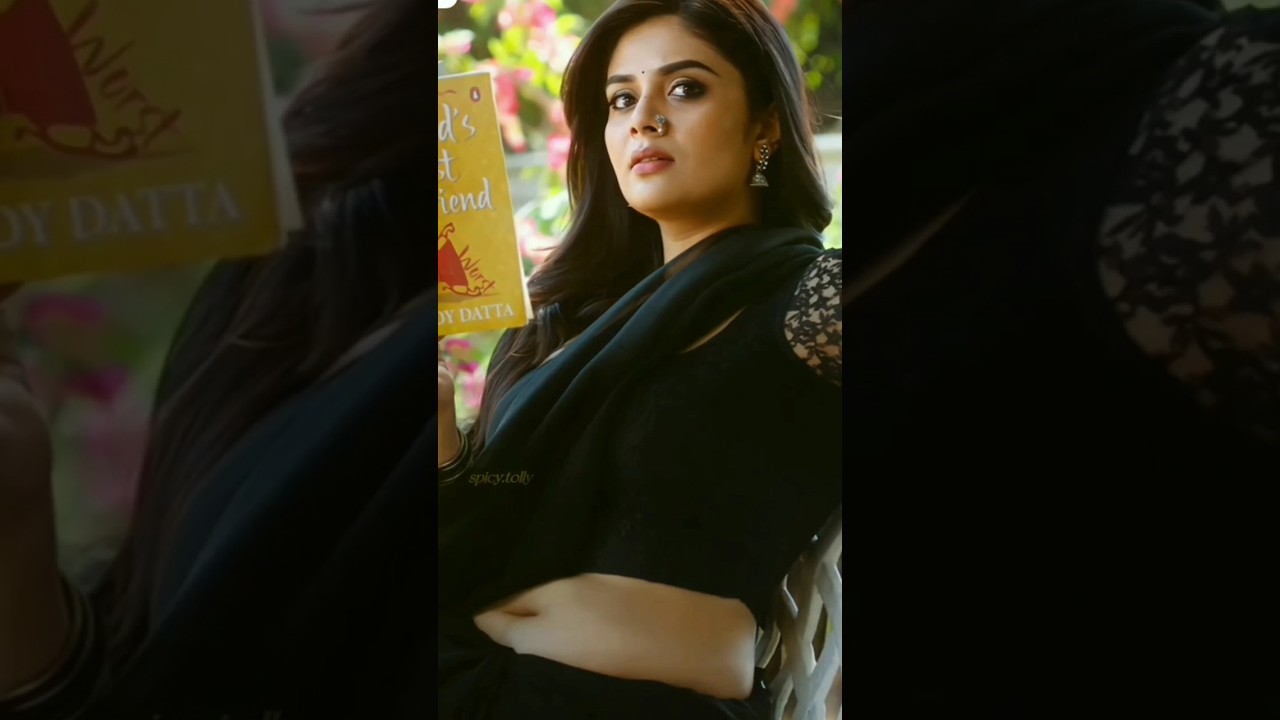 srimukhi romantic saree Khushi movie hottest navel show 🔥#shorts #viral #srimukhi #trending #navel
