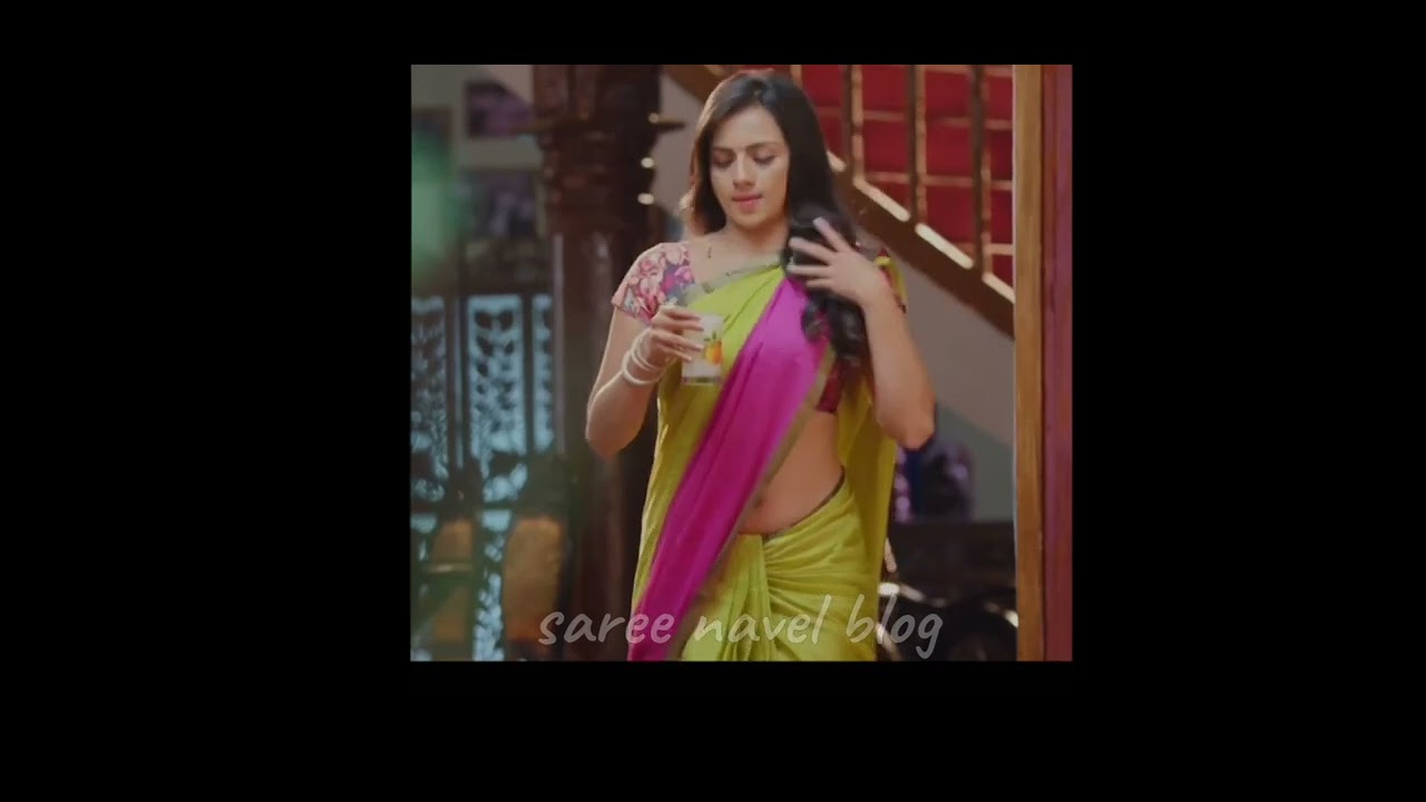 Sruthi Hariharan hot saree navel slip| Kannada actress rare navel Kannada serial actress navel scene