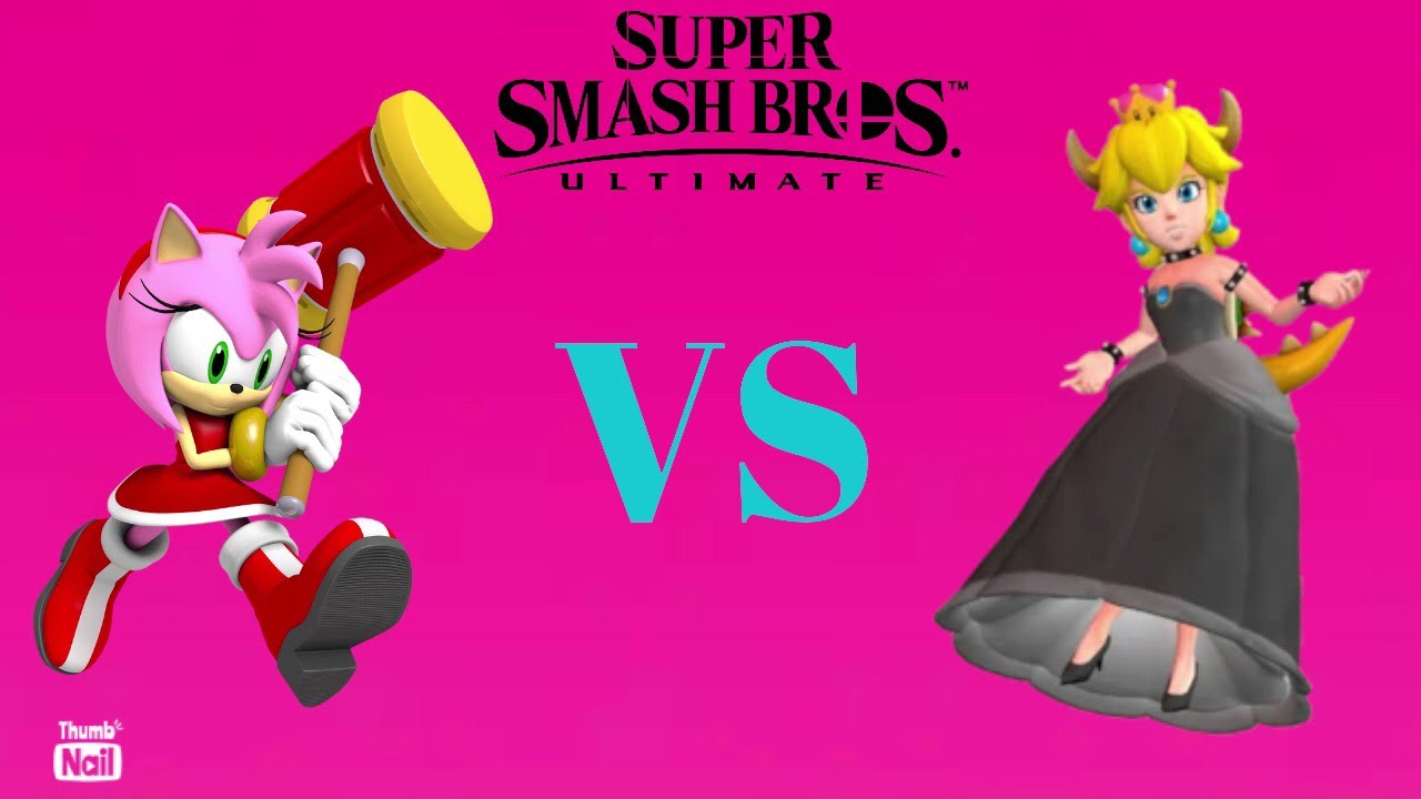 SSBU - Amy Rose (me) vs Bowsette