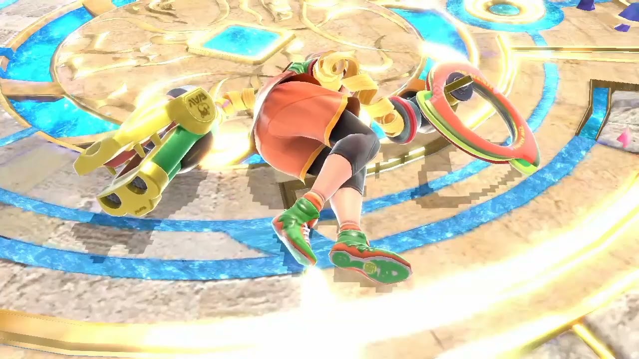 SSBU Ryona: Min Min on the ground (face down) #ryona #knockedout #facedown