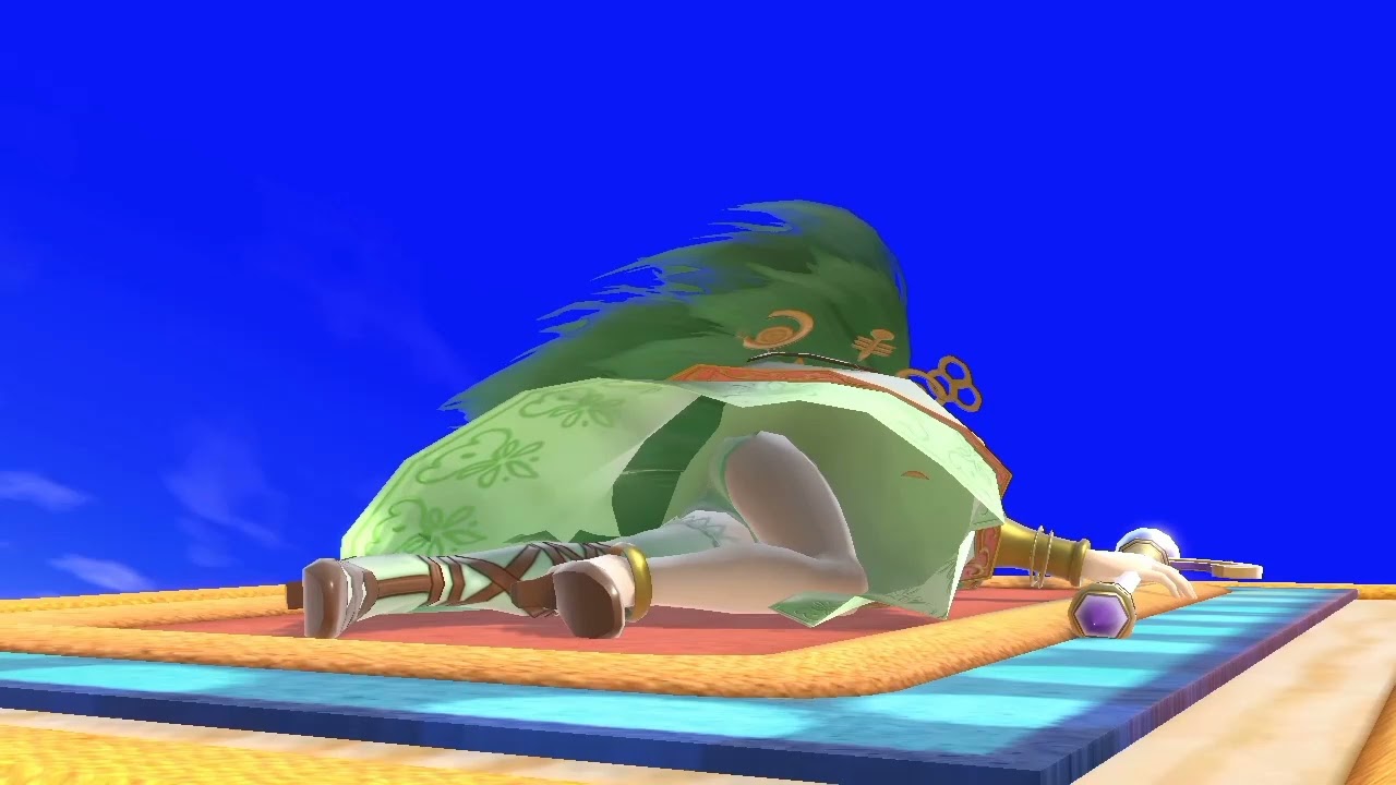 SSBU Ryona: Palutena on the ground (Face Down) All 8 alts