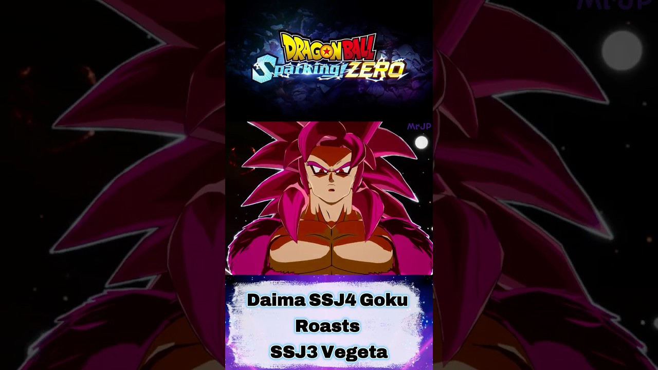 SSJ4 Goku (Daima) Roasts SSJ3 Vegeta in Dragon Ball: Sparking! Zero Mods